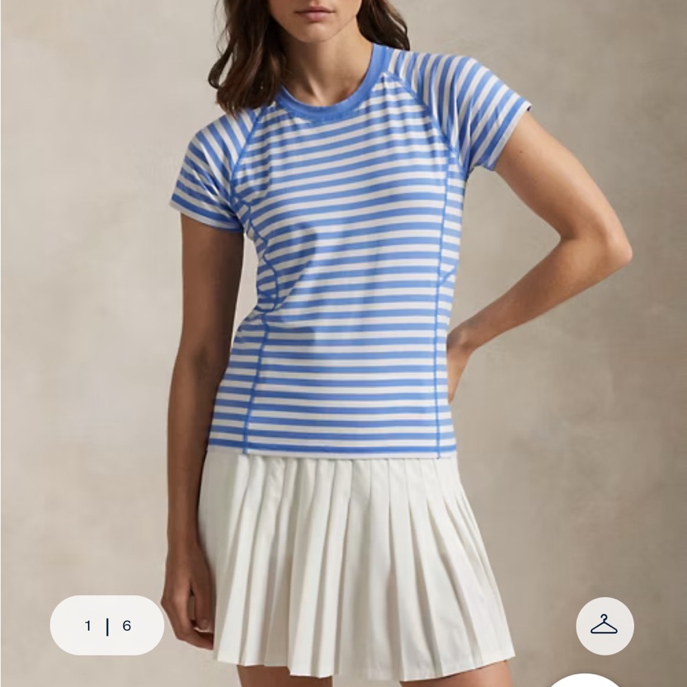 ralph lauren striped jersey tee